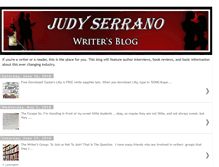 Tablet Screenshot of judyserranoauthor.com